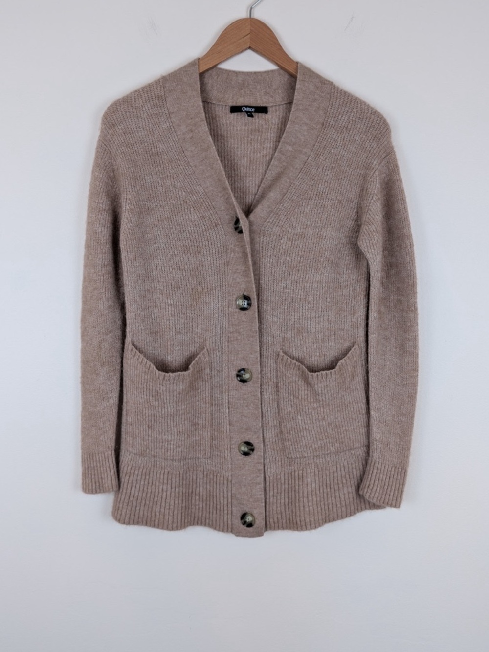 Quince Baby Alpaca-Wool Oversized Cardigan